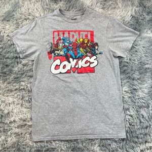 Marvel Men’s Small Gray Graphic Logo T-Shirt